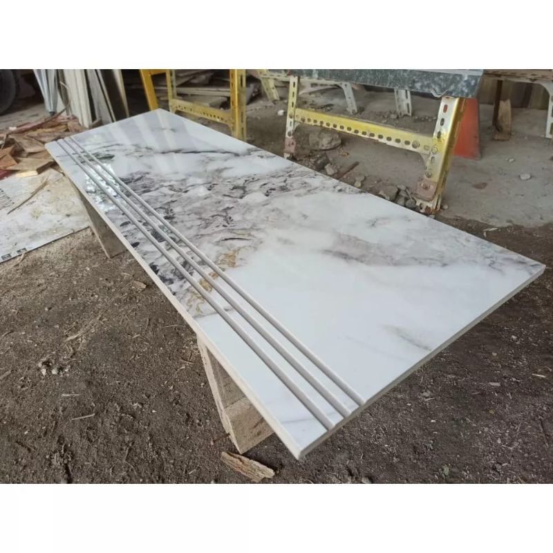 granit lantai pijakan tangga motip  30x100 glosy, custom ukuran