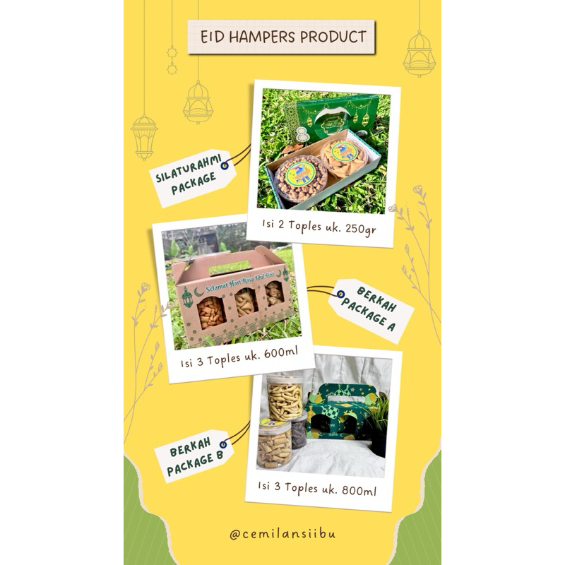 

READY HAMPERS HALAL BIHALAL ALL PAKET | Cemilan Si Ibu