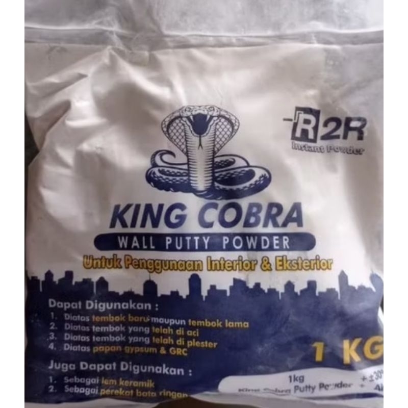 wall putty powder / tepung dempul king cobra