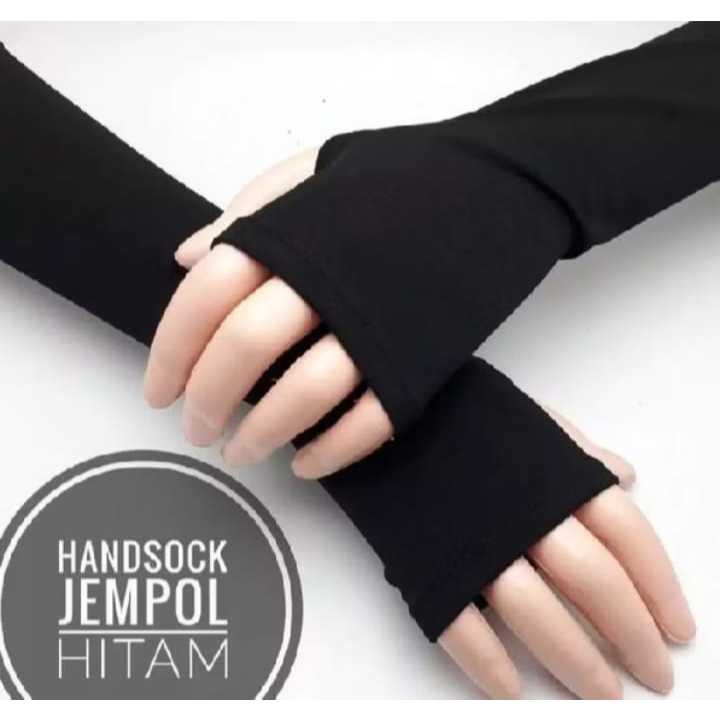 DEKER TANGAN JEMPOL/MANSET TAGAN JEMPOL/DEKER STOKING/MANSET TGAN SKNG - Hitam