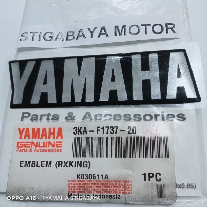 emblem tutup aki RX king ORIGINAL emblem Yamaha dop aki RX king TH 2002 original