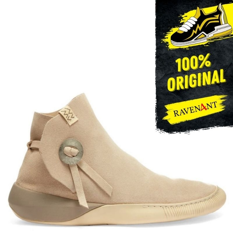 VISVIM Gila Moc Mid II-Folk Beige ORIGINAL - Sepatu Moccasin Pria