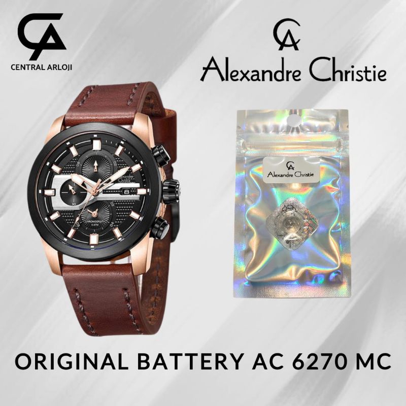 Baterai Jam Tangan Alexandre Christie 6270 MC Original