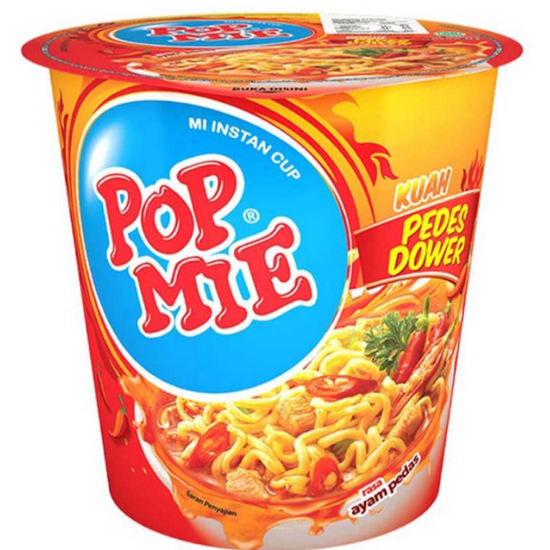 

pop Mie Mie Instan Cup Kuah Pedas Dower Rasa Ayam Pedas x4