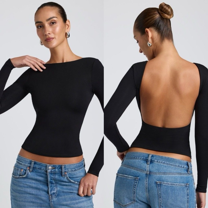 Crop Top Callula Long Backless | Elegan CropTop With Backless