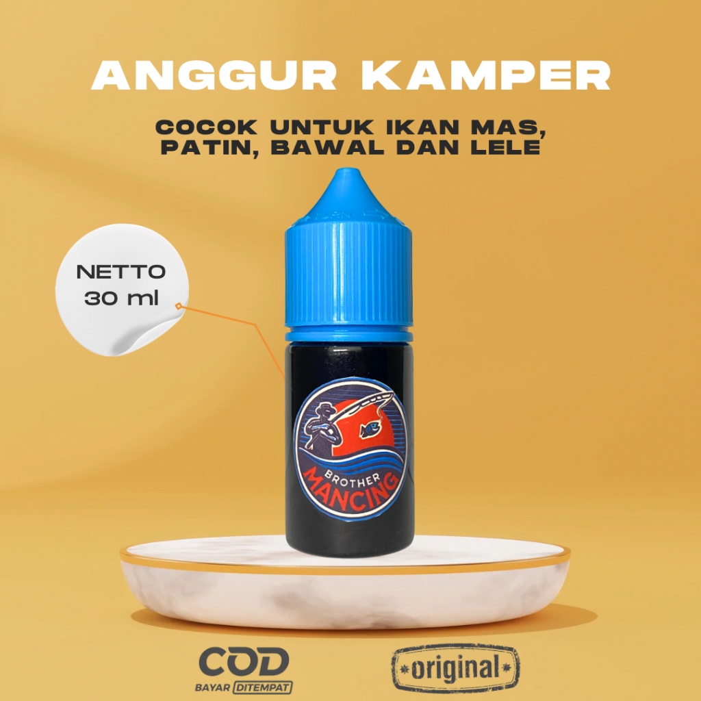 Esen Oplosan Anggur Kamper Ikan Mas Lele Patin Bawal 30ml