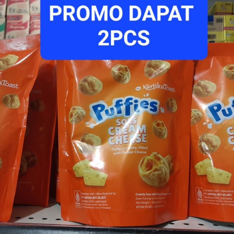 

PUFFIES KUE SOES CREAM KEJU PROMO DAPAT 2 PCS SNACK SOES ISI