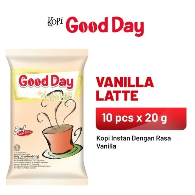 

GOOD DAY KOPI VANILLA LATTE 10'S