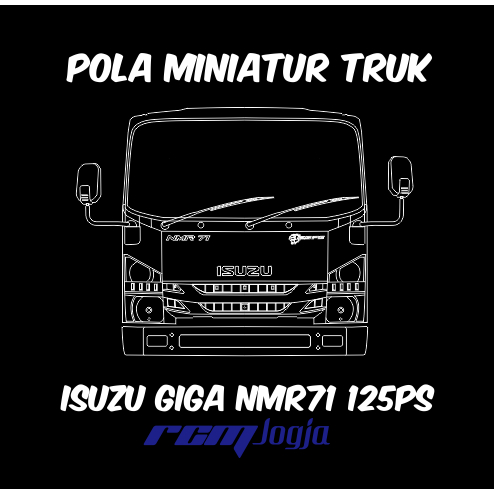 Pola miniatur truk Isuzu Giga NMR71 / Truk Oleng / Truk Cabe