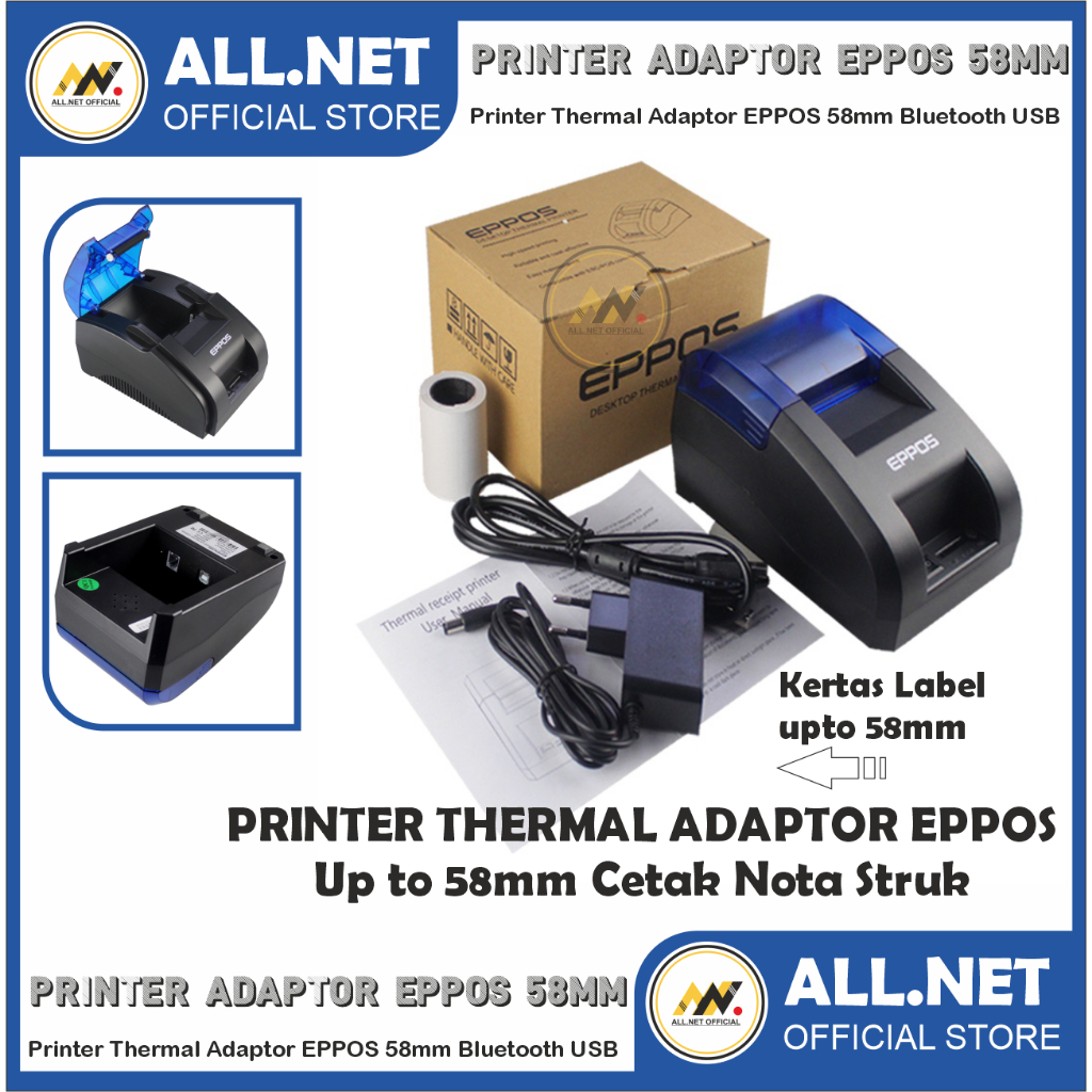Printer Adaptor 58mm Bluetooth Kasir / PPOB POS Thermal 58mm EPPOS RPP02