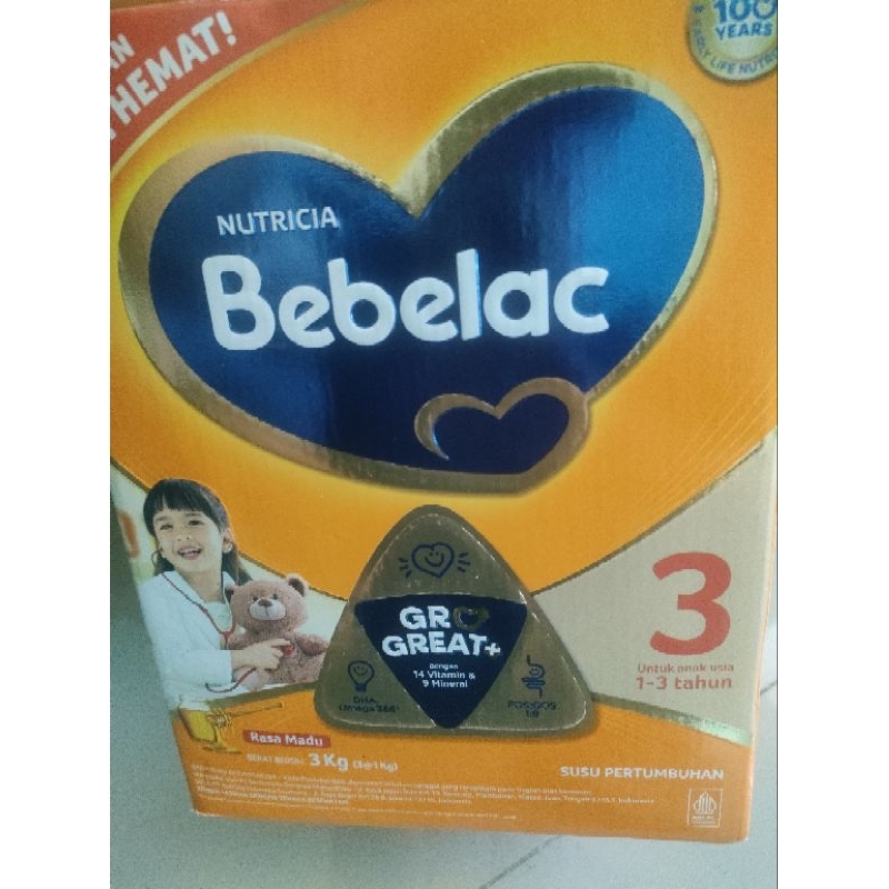 

Bebelac kemasan 3kg madu