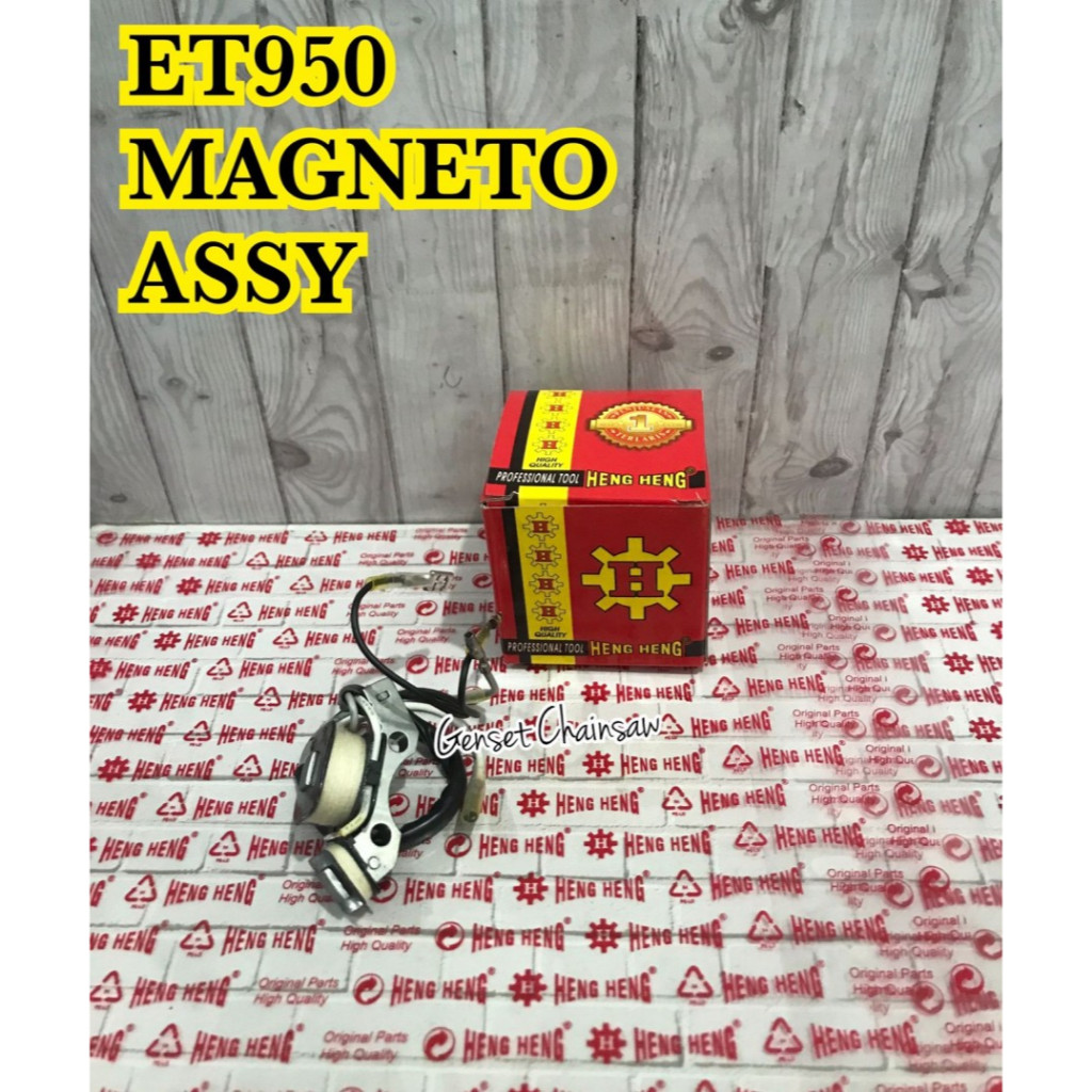 ET950 Magneto Assy Old Ignition Oil spul Pengapian Genset ET 950 2 Tak