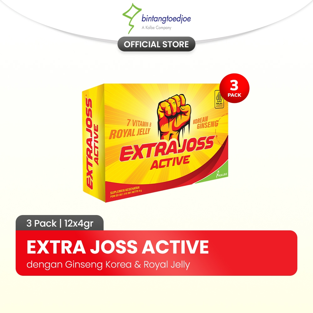 

Extra Joss Active B7 3 Pack (36 Sachet)