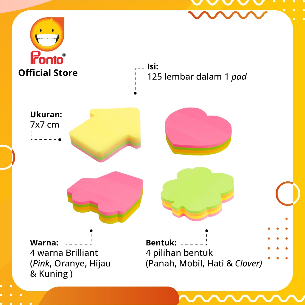 

Pronto Sticknotes Mini Cubes 7 x 7 cm