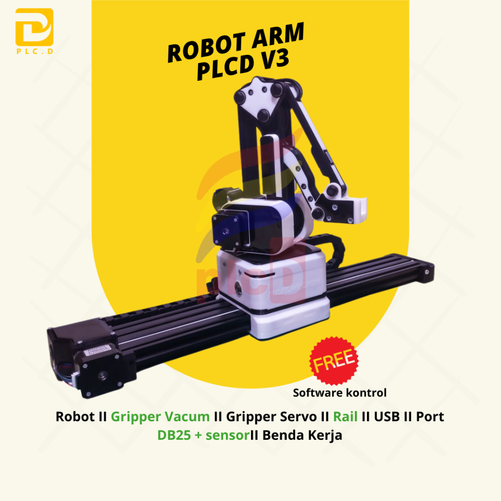 Robot Arm robot lengan PLCD V3
