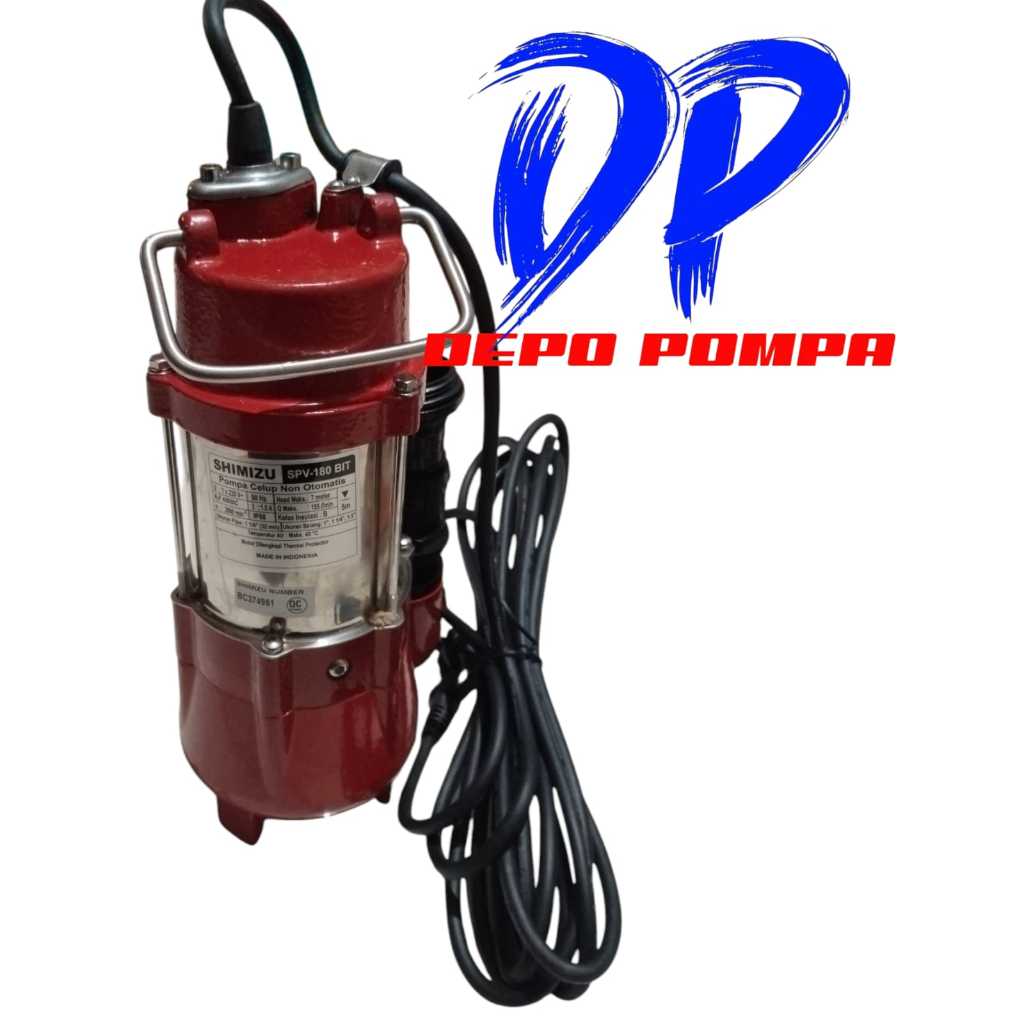 Pompa Celup Air Shimizu SPV 180 BIT/Pompa Shimizu SPV 180 BIT NON OTOMATIS