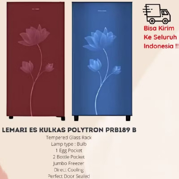 Kulkas Polytron 1 Pintu ER16018206 PRB 189 180 Liter Original Garansi Resmi
