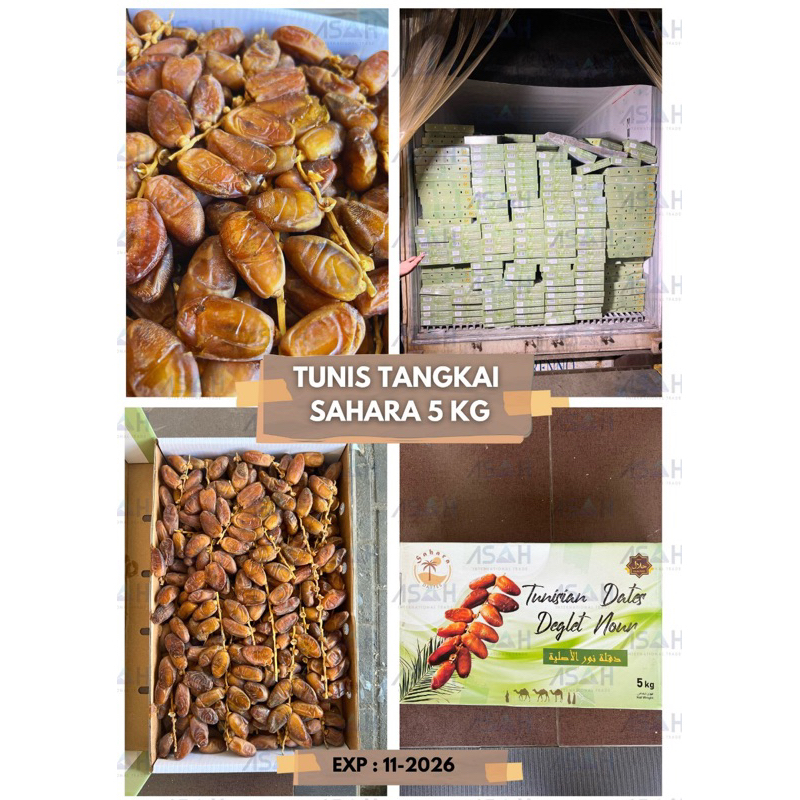 

KURMA PALM DEGLET TUNISIA ROYAL / SAHARA TANGKAI 5KG / TANPA TANGKAI 5KG / KURMA TUNIS TANGKAI KURNA TUNIS MADU ROYAL