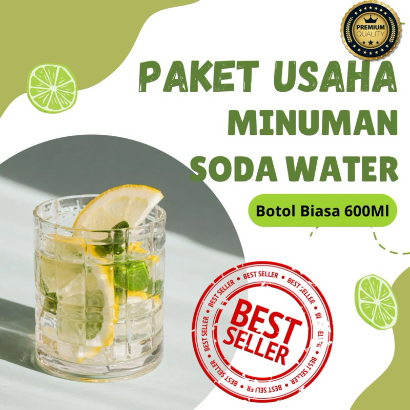 

[BEST SELLER] Paket Usaha Soda Water Balinese 24Pcs [600 Ml Botol Biasa]
