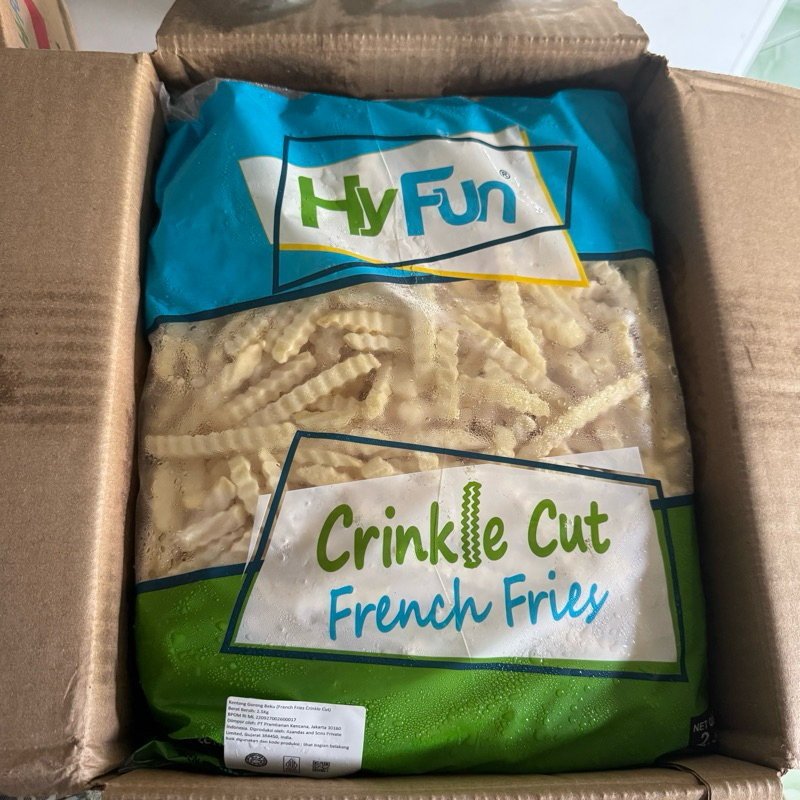 

HyFun Kentang Goreng Crinkle cut 2,5kg