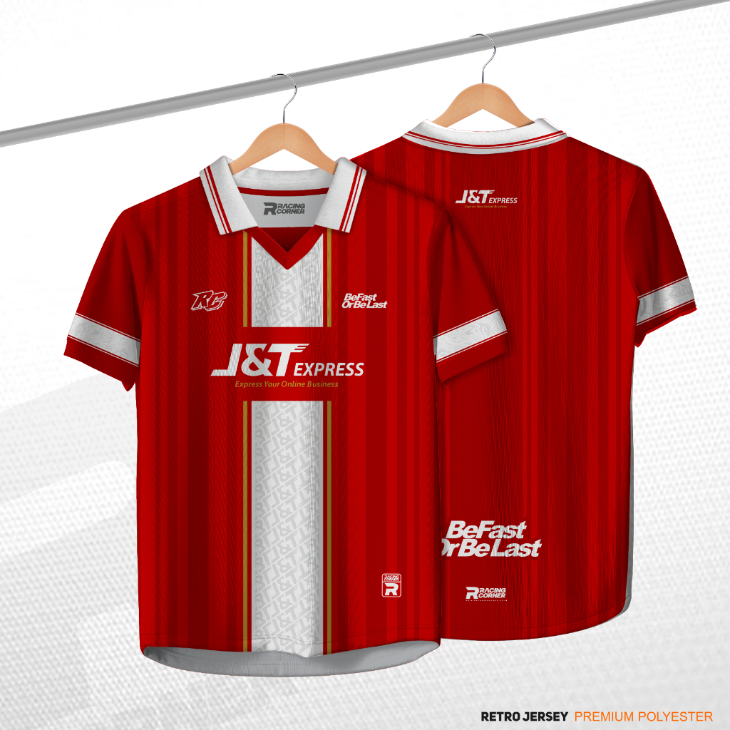 Jersey Vintage J&T Kaos Premium Full Printing Kurir j&t express jersey