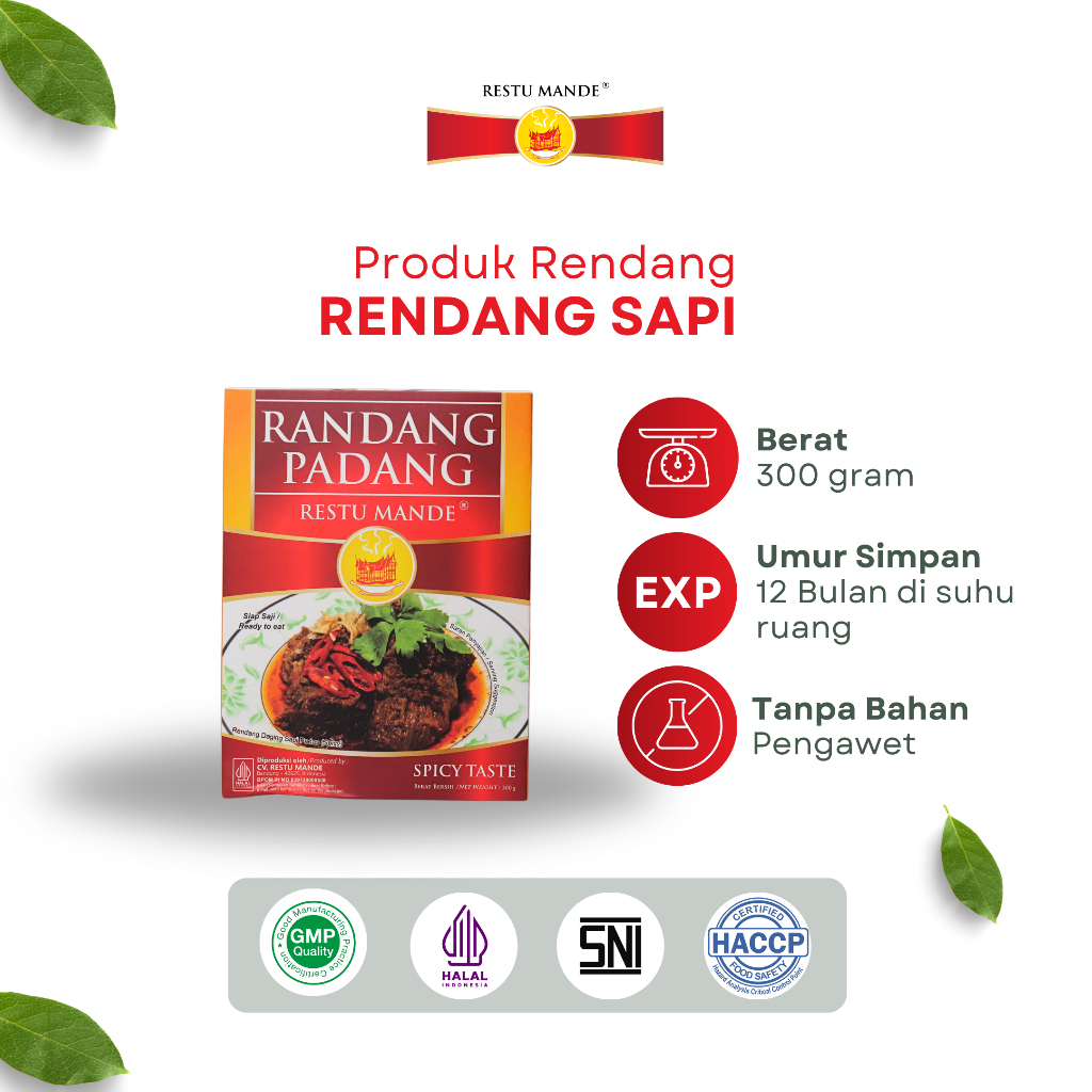 

Restu Mande Rendang Daging Sapi 300 gram