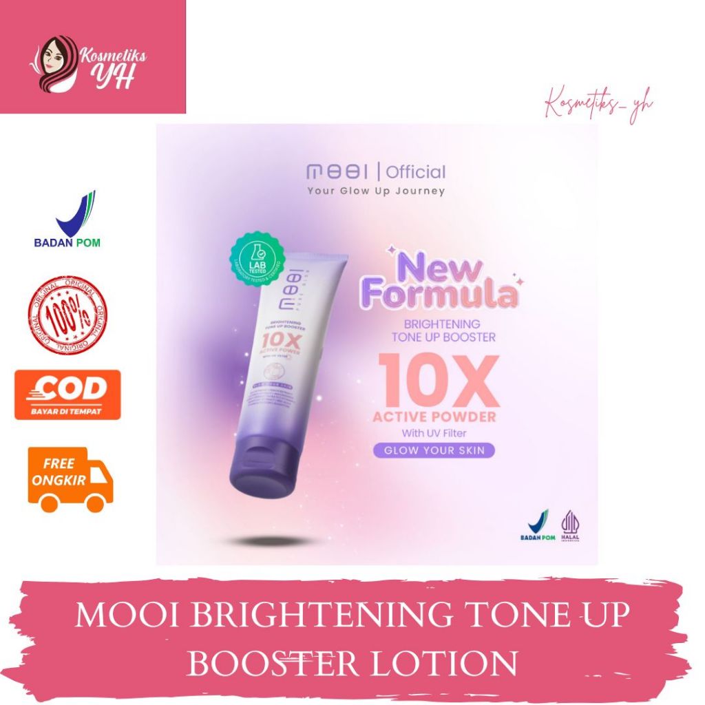 MOOI PURE GLOW TONE UP BOOSTER BODY LOTION ATAU BODY LOTION TONE UP DAN MOOI TONE UP LOTION