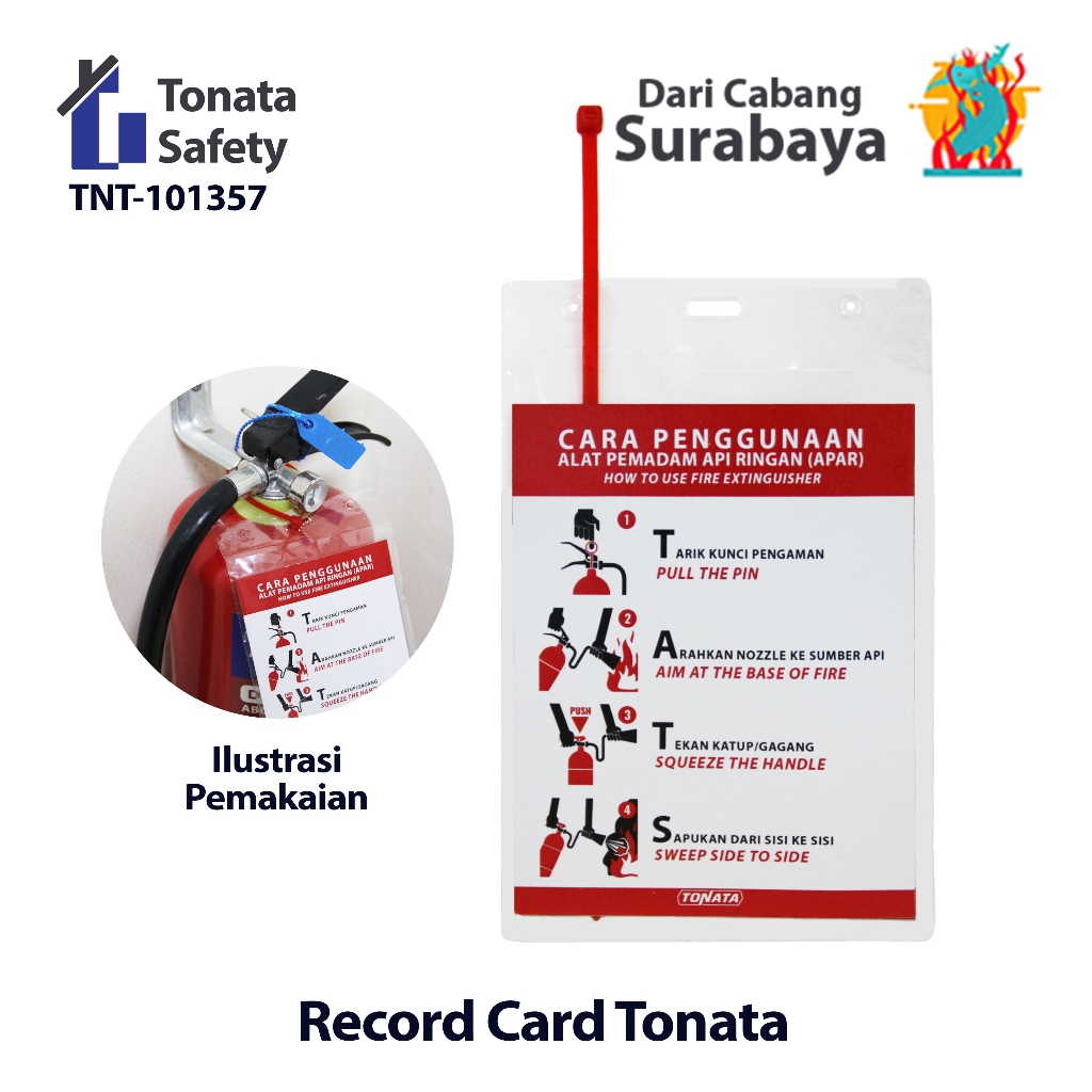 Kartu Pengecekan APAR Tonata / Record Tag Card / Checklist
