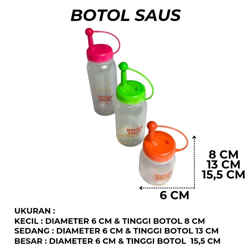 (1 PCS) BOTOL KECAP PLASTIK / BOTOL SAOS PLASTIK / BOTOL MAYONES PLASTIK / BOTOL MAYONNAISE PLASTIK 