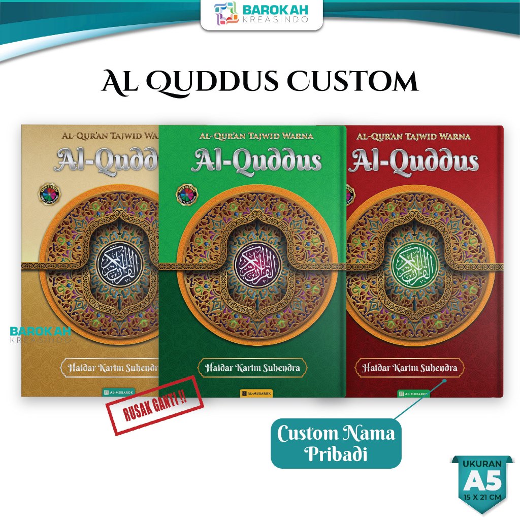 Alquran Tajwid Warna Al Quddus A5 Rasm Utsmani, Al Qur'an, Al-Quran, Quran, Al Quran Tajwid, Al Qura