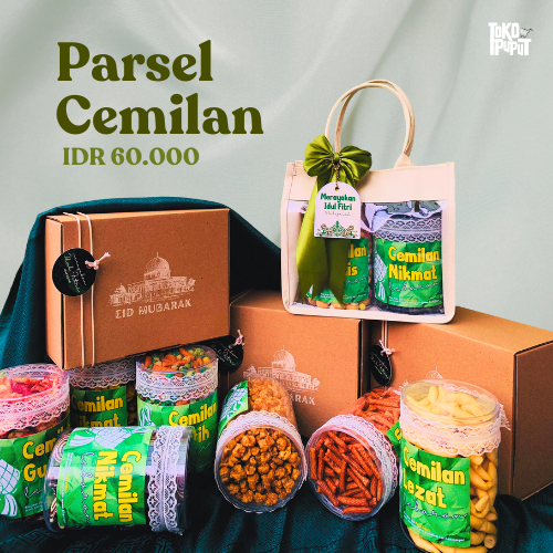 

PARSEL / HAMPERS IDUL FITRI (PAKET CEMILAN BEBAS PILIH)