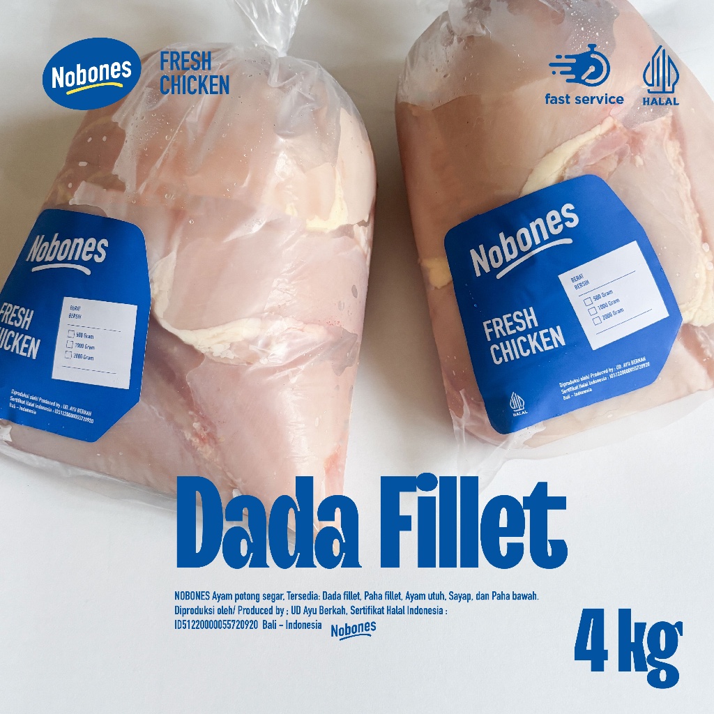

Dada Ayam Fillet 4kg