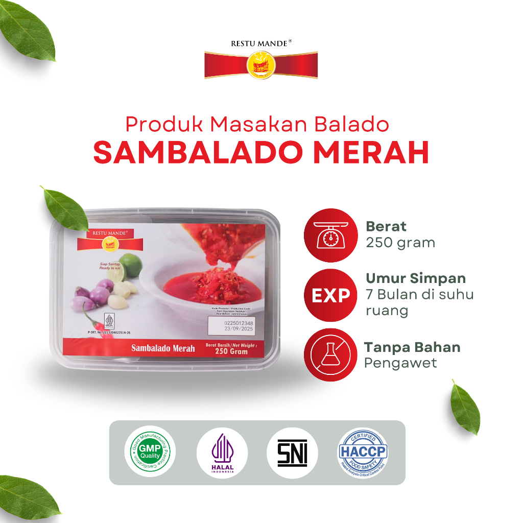 

Restu Mande Sambalado Merah 250gr