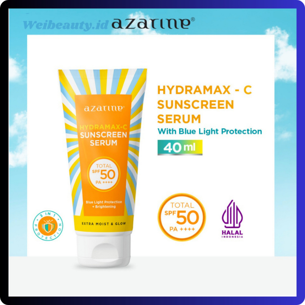 Azarine Hydramax-C Sunscreen Serum  SPA & Cosmetic Hydrasoothe Gel SPF 50 PA **** XX189