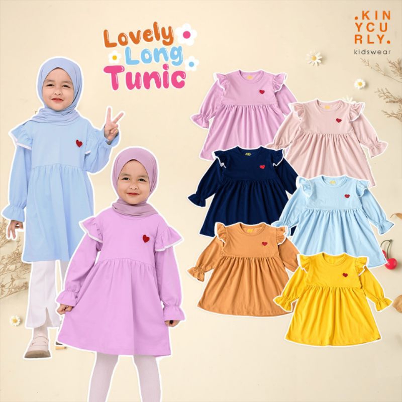 Lovely Long Tunic / Tunik Anak / Tunik Kinycurly / Tunik Anak Lucu