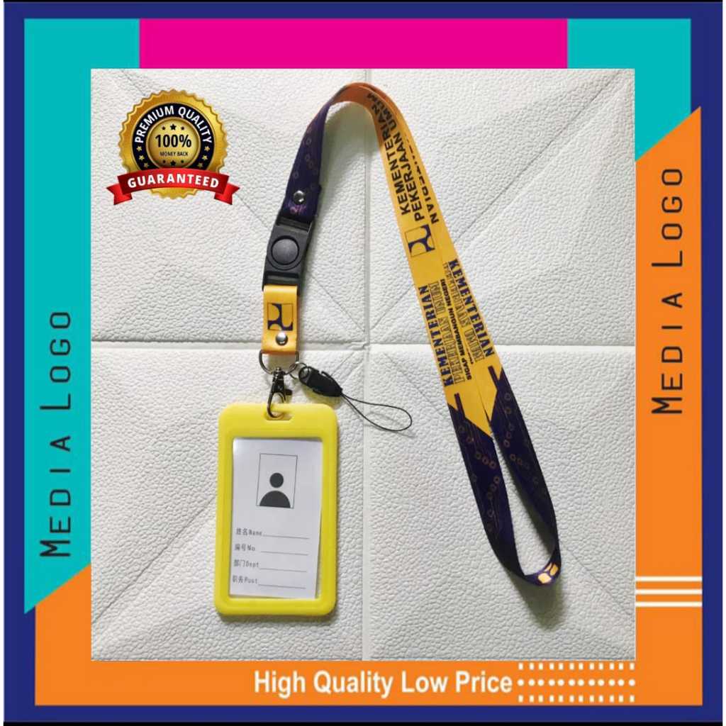 

Kementrian Pekerjaan Umum (PUPR) Lanyard / Tali Gantungan ID Card Free Strap Gantungan HP/Flashdisk