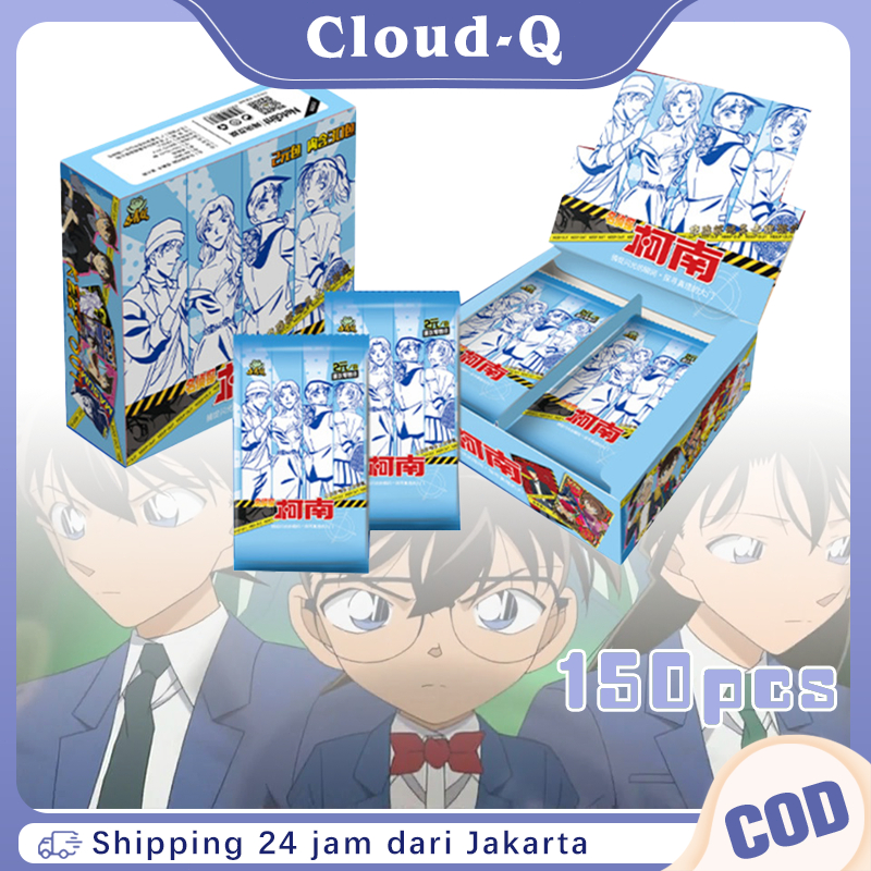 Detective Conan Lomo Card 150pcs Kartu Koleksi Detective Conan Little Dinosaur Conan Collection Card