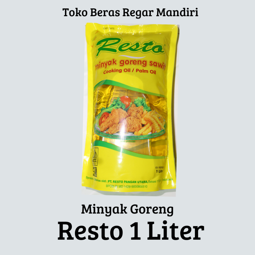 

Minyak Goreng Premium Resto 1 l liter 1 Dus isi 12 pcs 1l