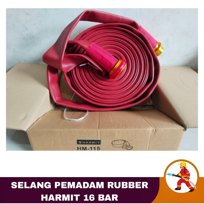 SELANG PEMADAM FIRE HOSE RUBBER HARMIT 16 BAR