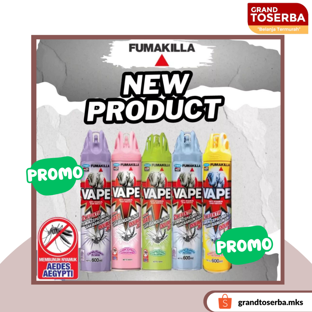 PROMO Vape Aerosol - Obat Nyamuk Semprot 600 ml
