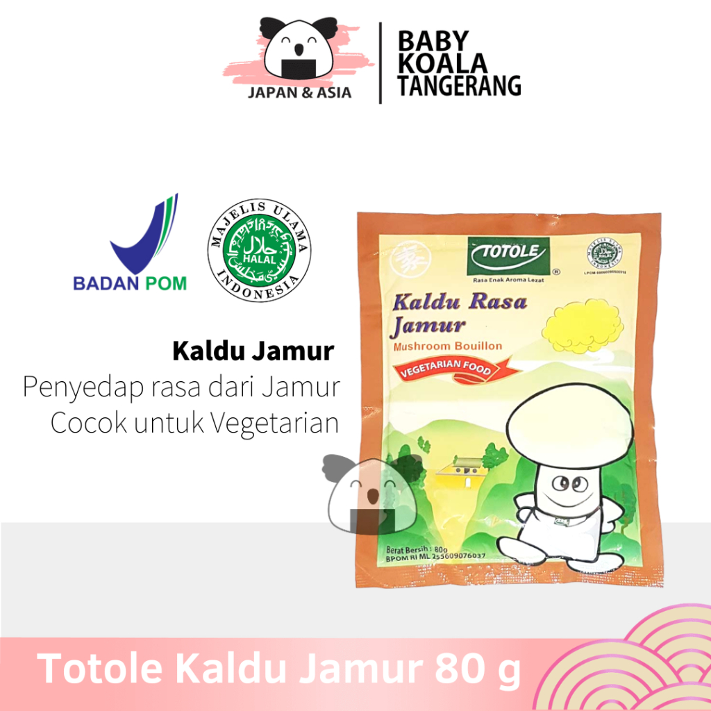 

TOTOLE Kaldu Vegan Kaldu Jamur 80 g Halal │ Import Mushroommm