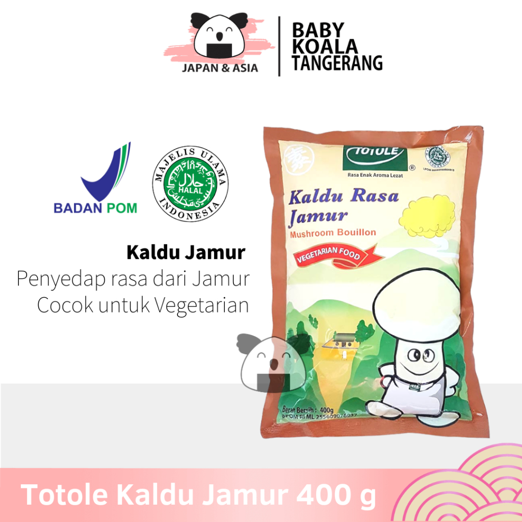

TOTOLE Kaldu Vegan Kaldu Jamur 400 g Halal │ Import Mushroommm