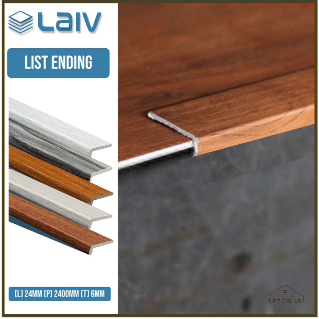 Lis L-Lis Siku-Lis Penutup PVC-Lis L Vinyl/Parkit/SPC-Ending PVC