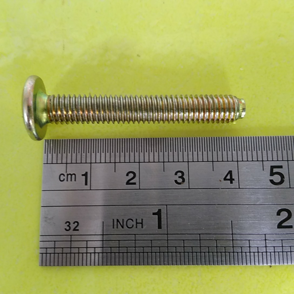 BAUT JCBC M6X40/ BAUT FURNITURE/ BAUT DIPAN BAUT JCBC M6 X 40/ BAUT JCBC 4CM/ BAUT KNOCK DOWN KUNING