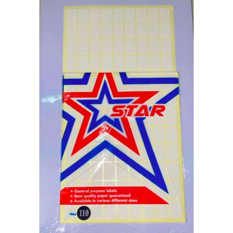 

LABEL STIKER NAMA/LABEL STICKER HARGA STAR NO.110