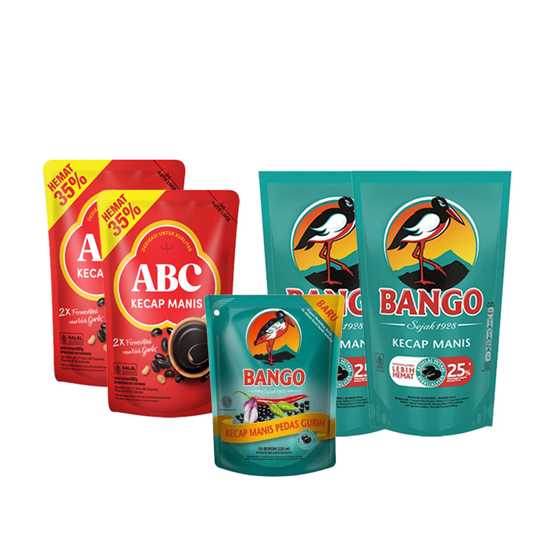 

BANGO / ABC KECAP MANIS 685GR - 1 KG ALL VARIAN KEMASAN POUCH