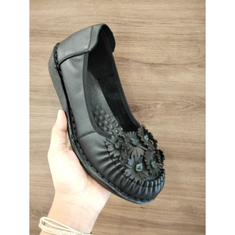 SEPATU KULIT POLLUX/SEPATU FLAT KEKINIAN POLLUX BB069