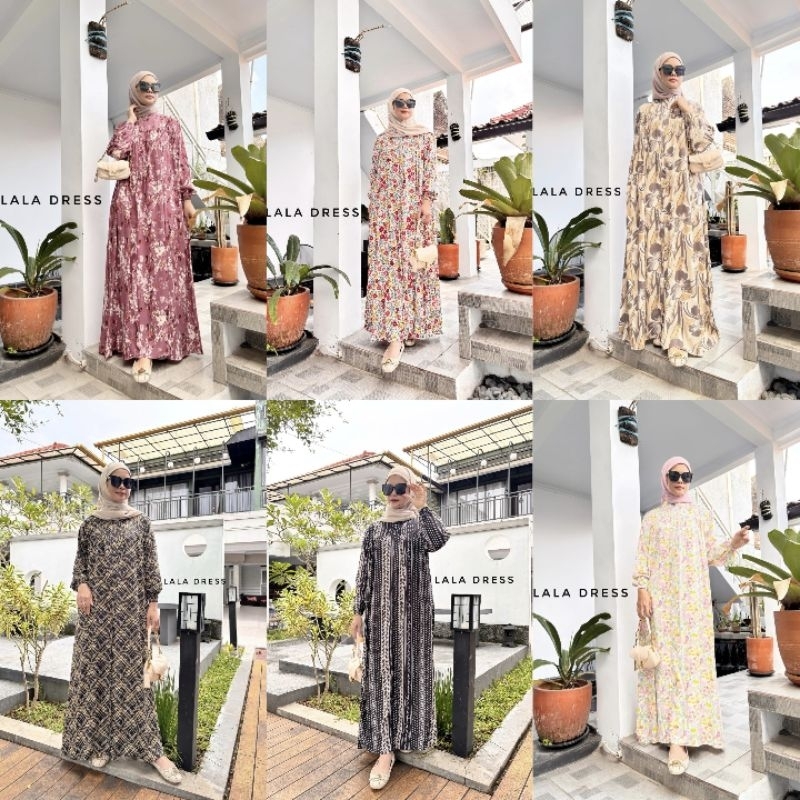 Dress Gamis JUMBO LD 130 Daily  Rayon  Viscose Premium Homedress Dailywear rayon motif