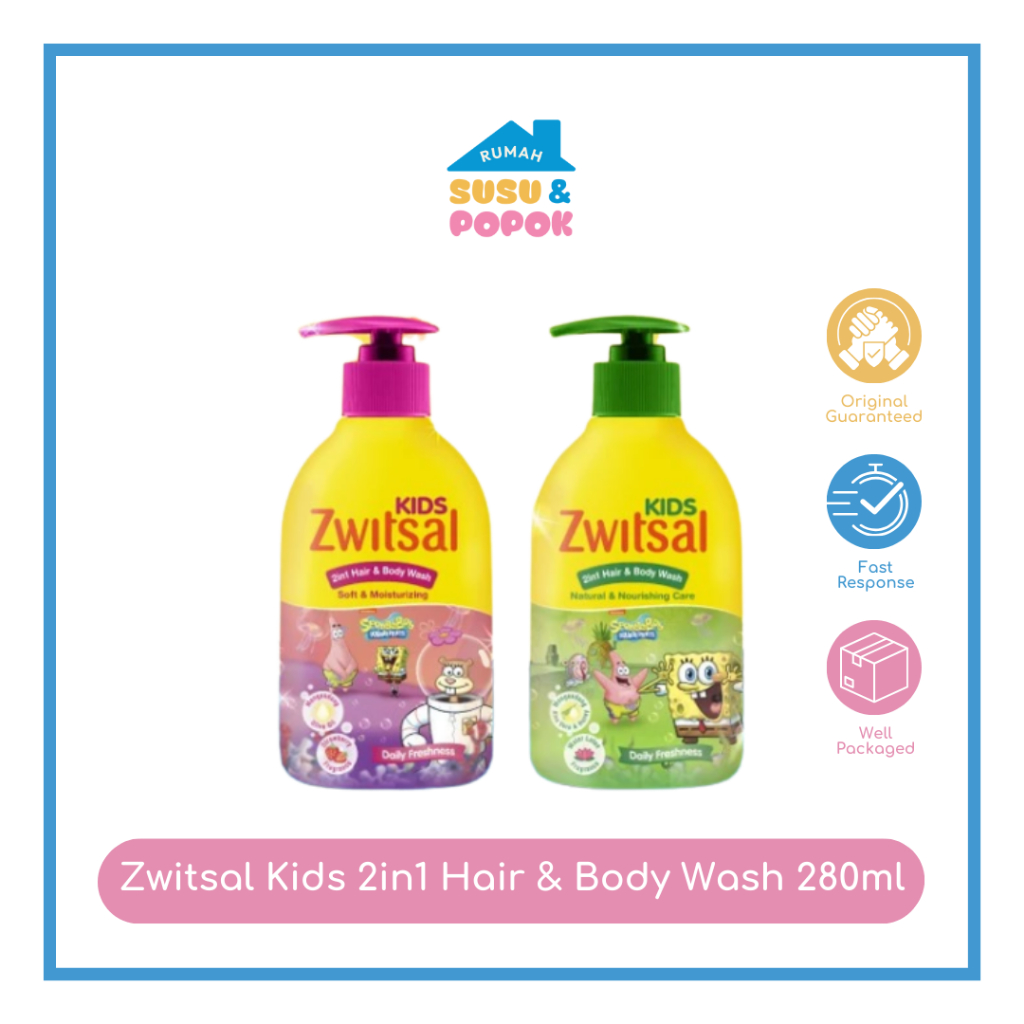 Zwitsal Kids 2in1 Hair & Body Wash 280ml