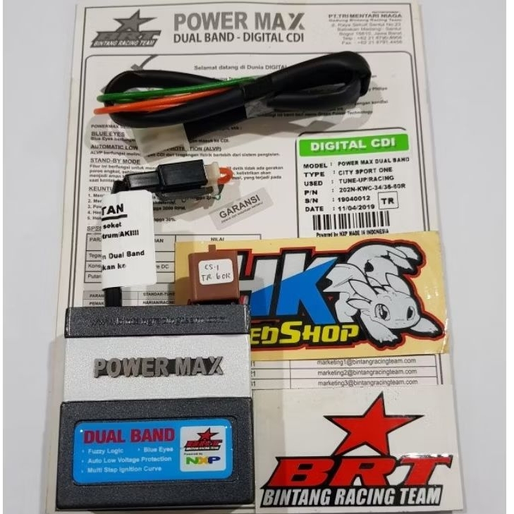 CDI BRT POWER MAX DUALBAND CS 1 ONE ST TR RK